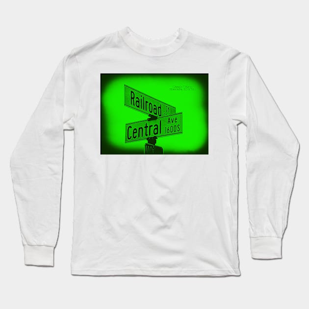 Railroad Street & Central Avenue RIDLER, Glendale, California by Mistah Wilson Long Sleeve T-Shirt by MistahWilson